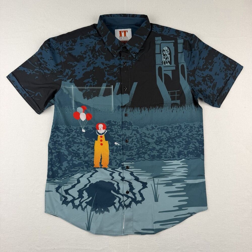 RSVLTS IT The Movie XL Button Down Shirt Kunuflex Mens Rare